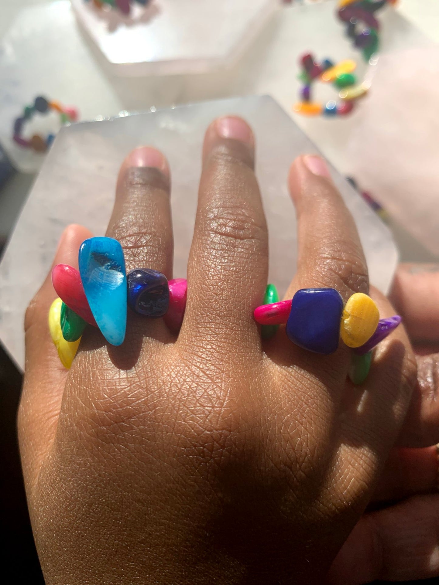 Mother Of Pearl Shell Ring