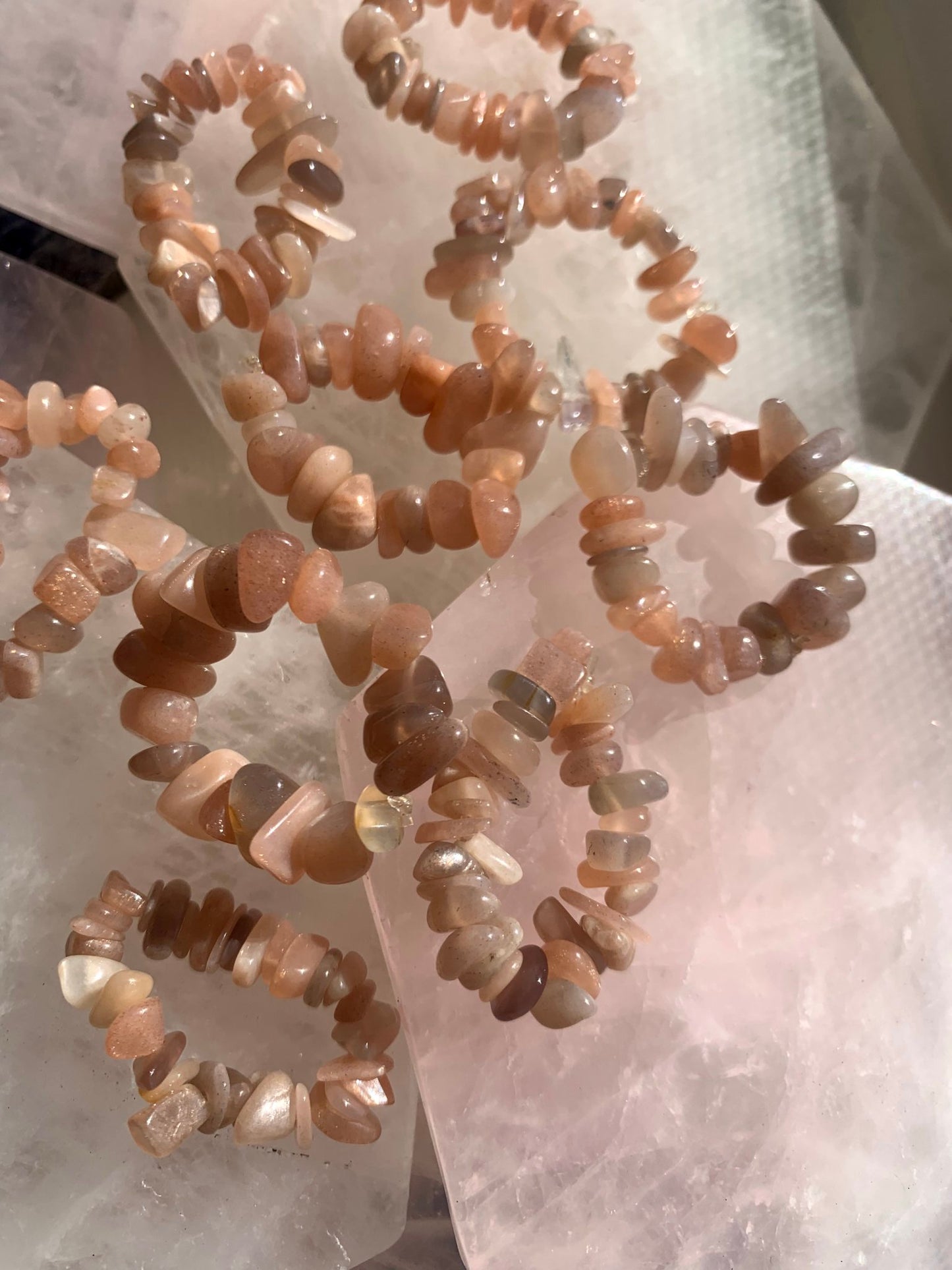 Peach Moonstone Ring