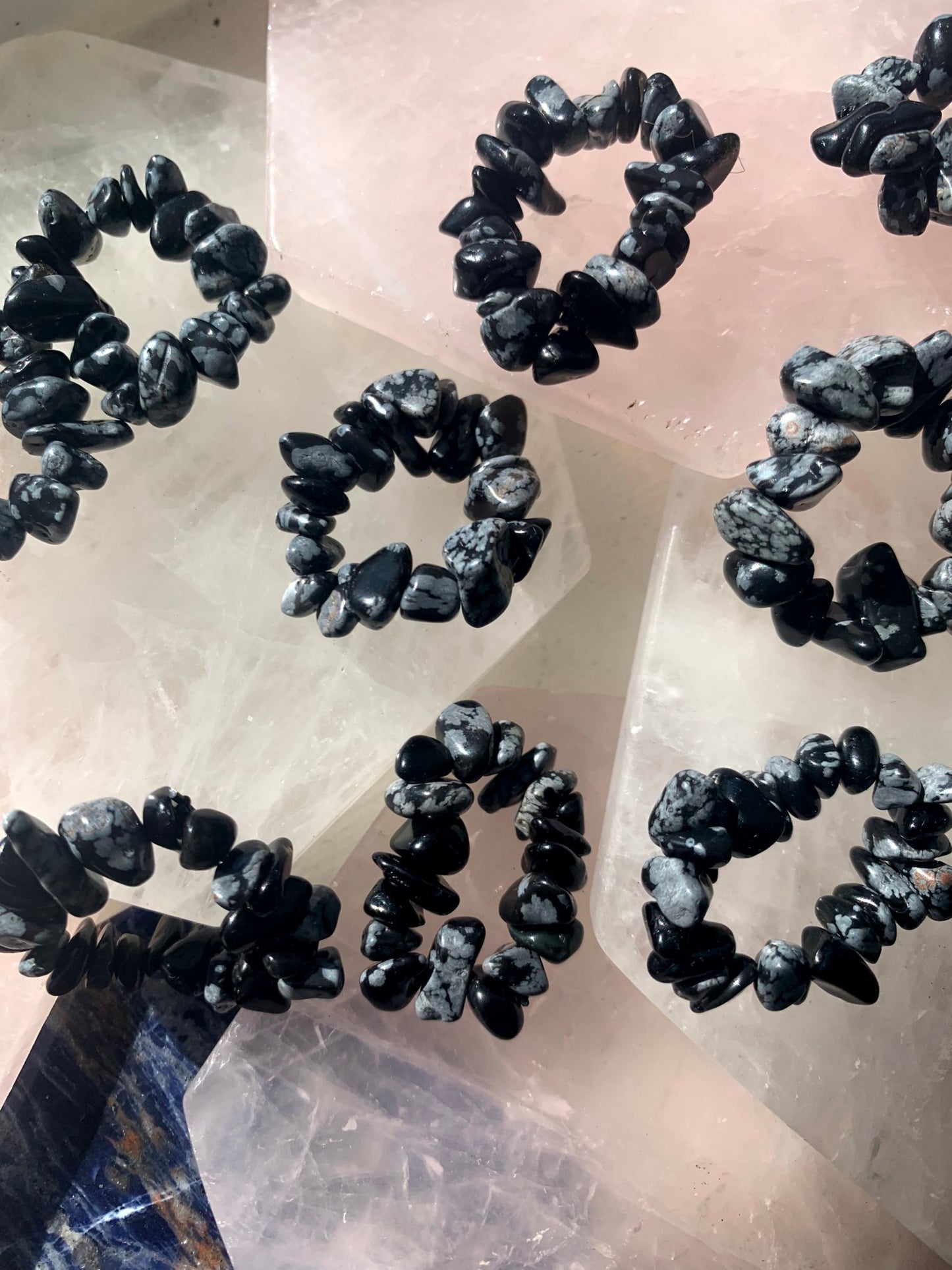 Snowflake Obsidian Ring