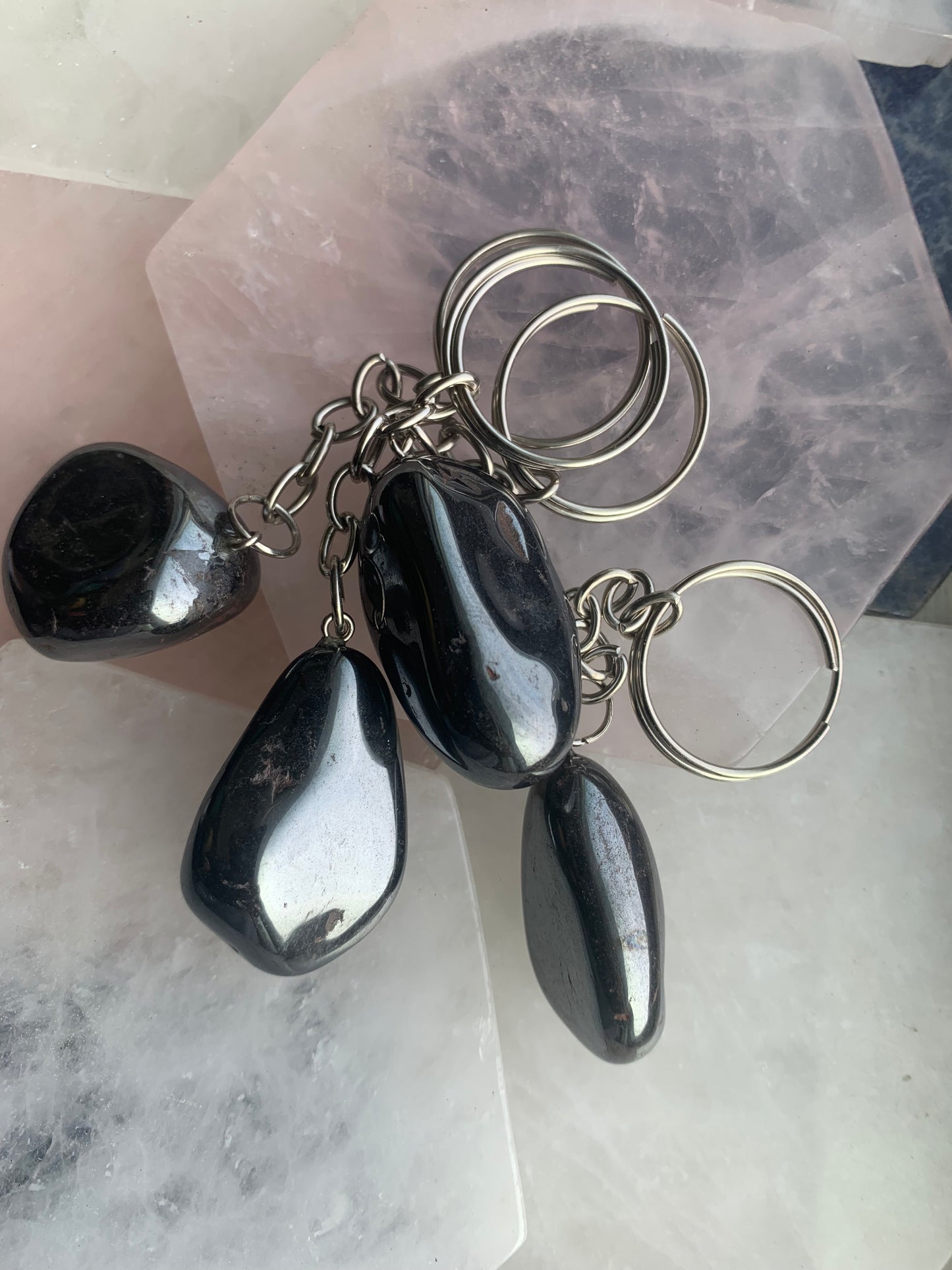 Hematite Keychain