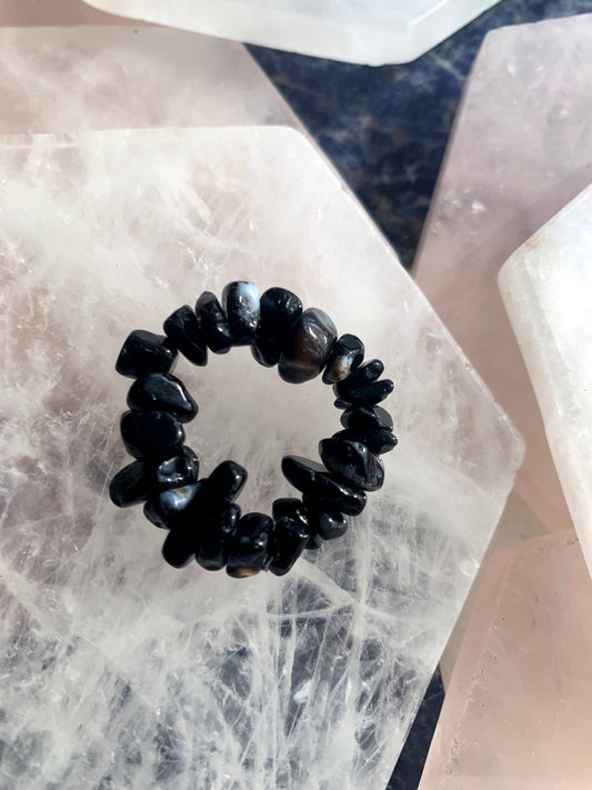 Black Agate Ring