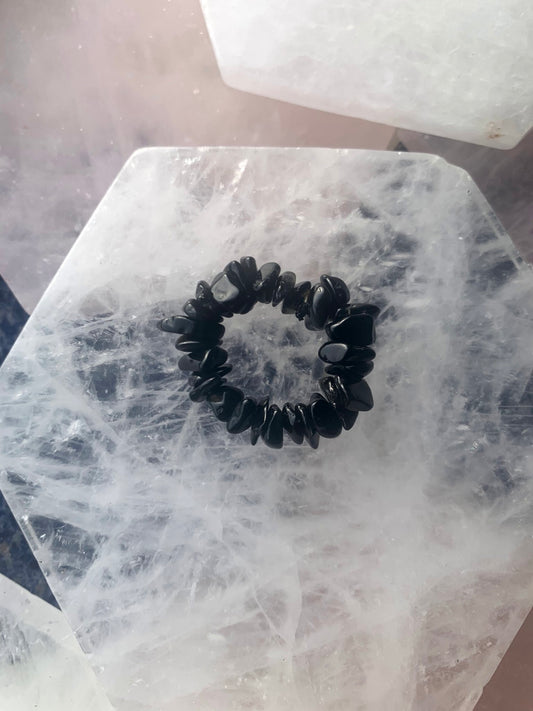Black Obsidian Ring