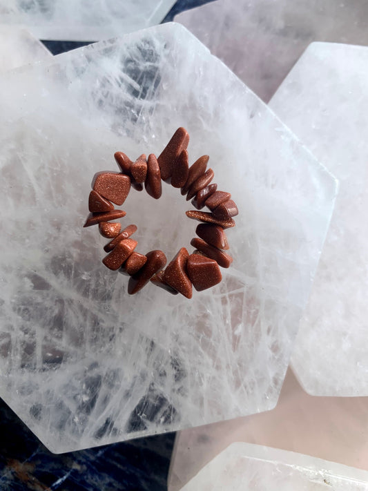 Gold Sandstone Ring