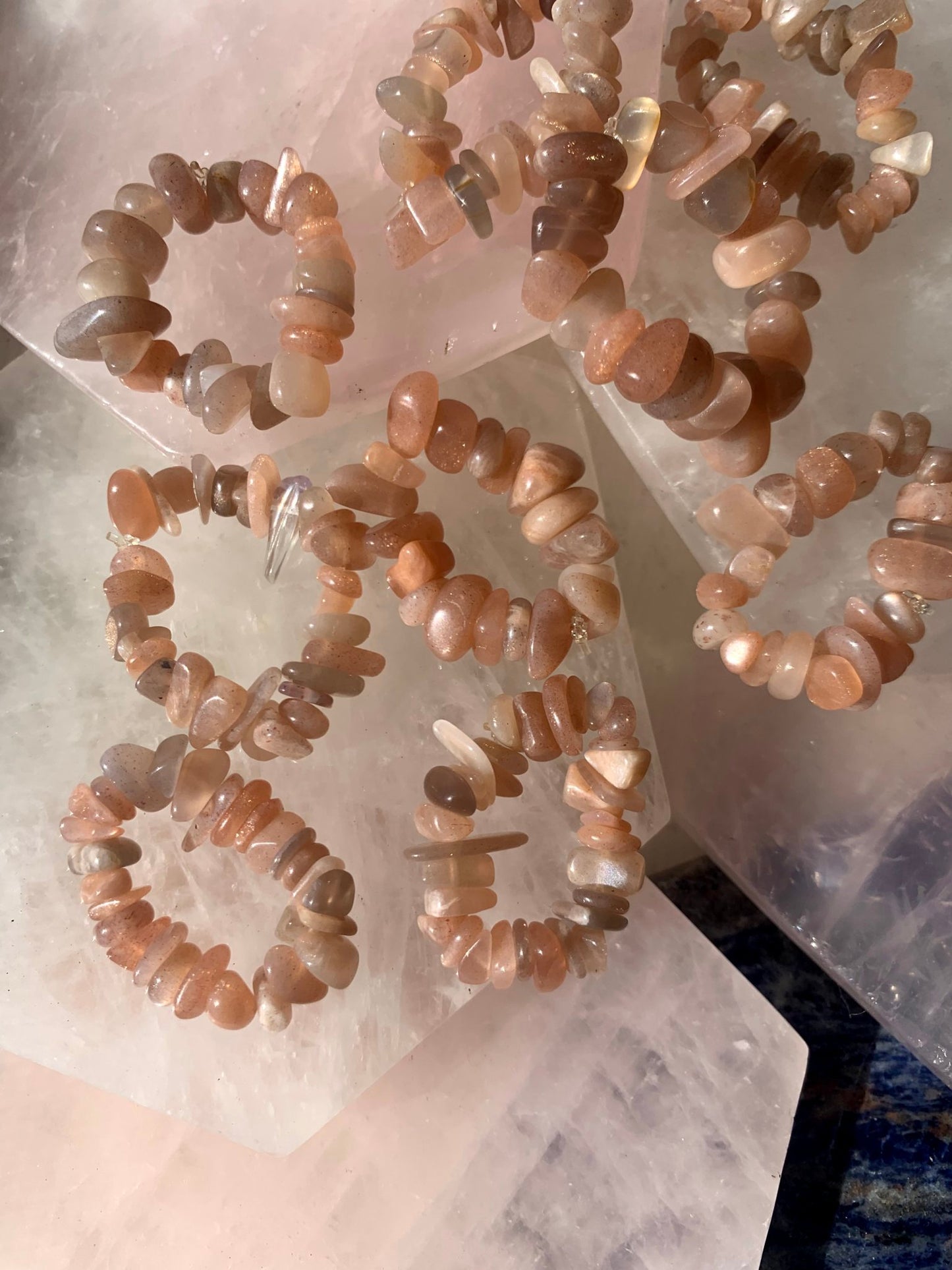 Peach Moonstone Ring