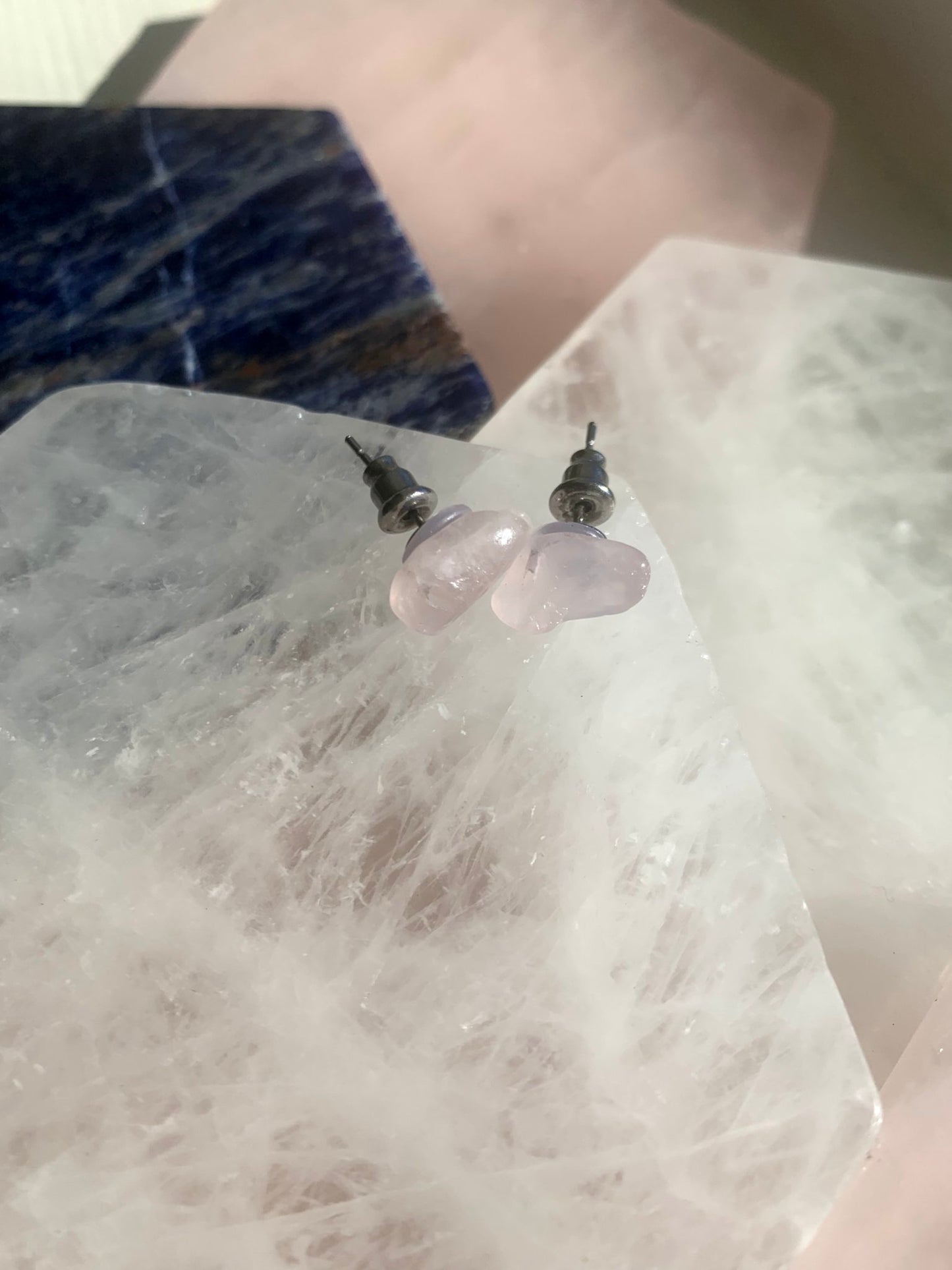 Rose Quartz Earrings