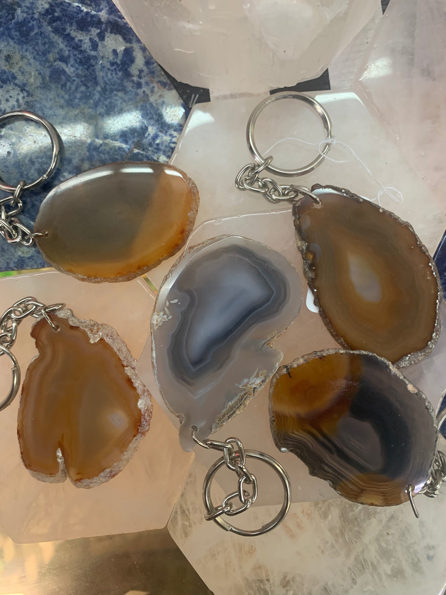 Agate Keychain
