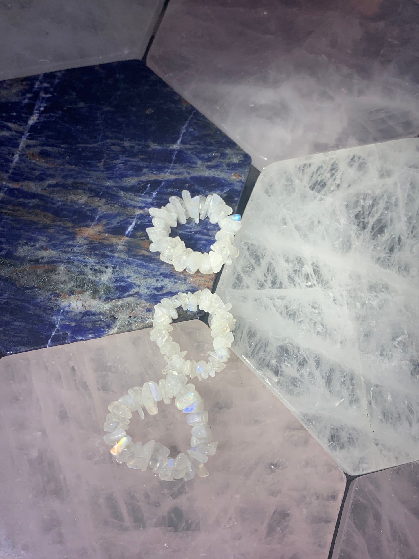 Rainbow Moonstone Toe Ring
