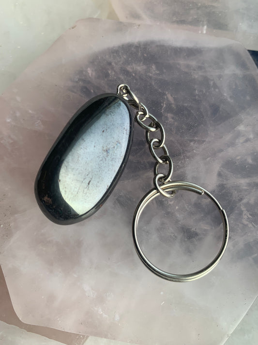 Hematite Keychain