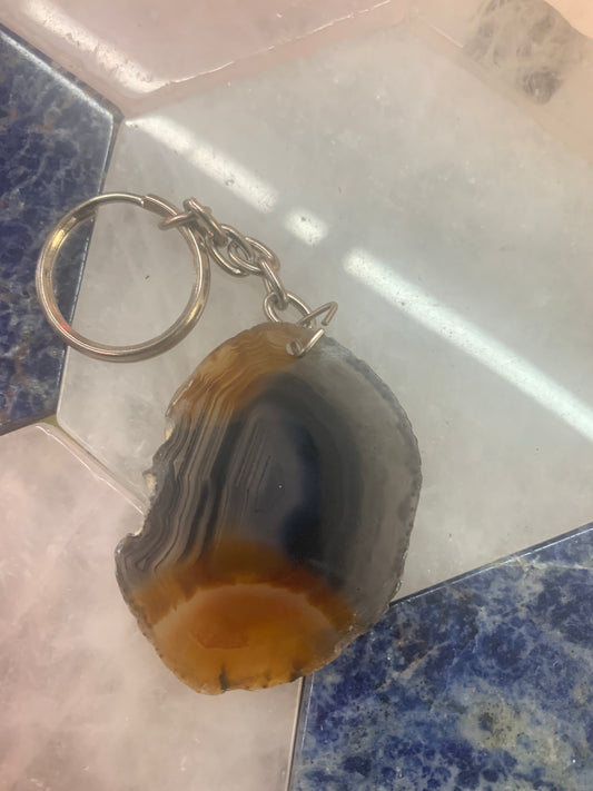 Agate Keychain