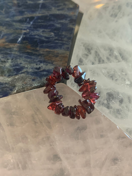 Garnet Toe Ring
