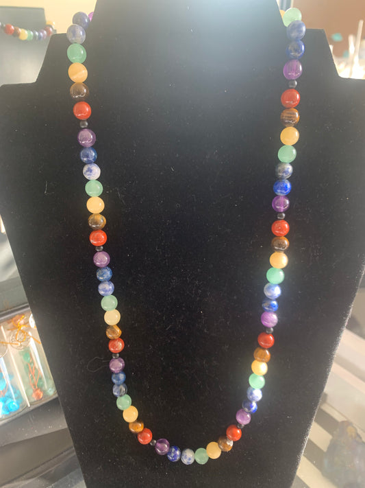 7 Chakra Crystal Necklace