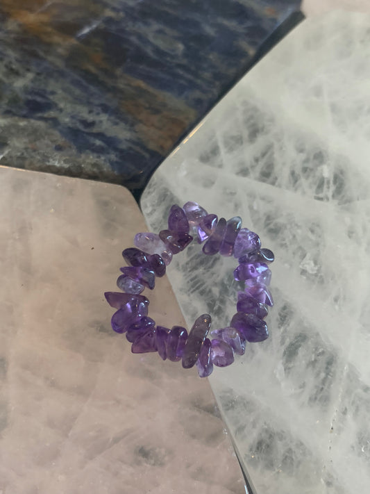 Amethyst Toe Ring