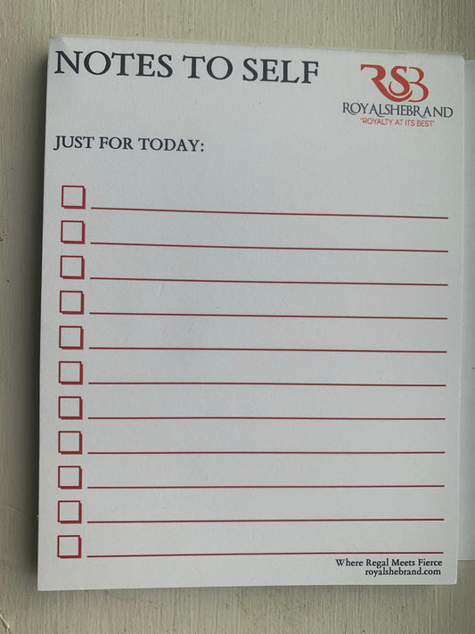 Notes To Self NotePad