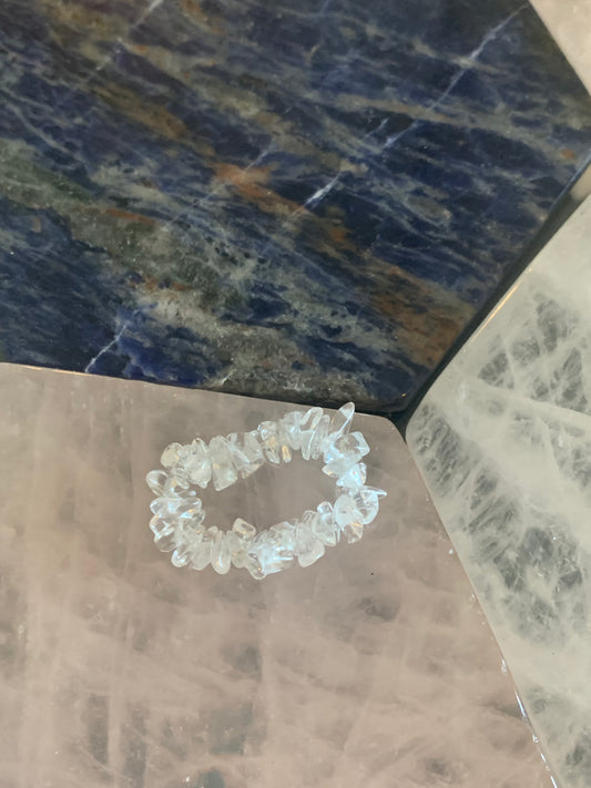 Clear Quartz Toe Ring